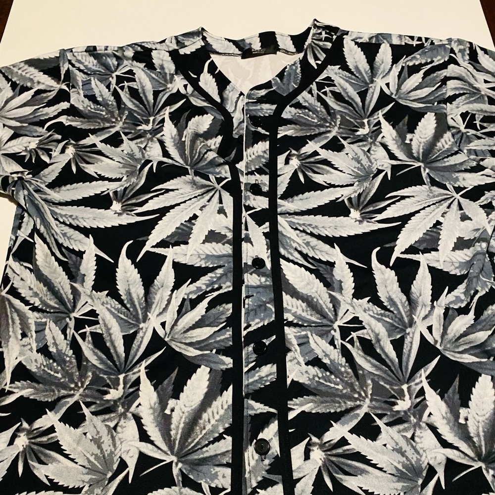 MJC Brand Black and White Button Down Shirt